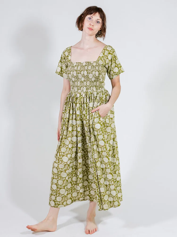 Teddy Midi Dress - Pear Floral sold by Mata Traders product image thumbnail 4
