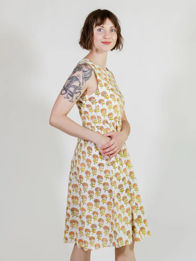 Sydney Sleeveless Dress - Marigold sold by Mata Traders product image thumbnail 3