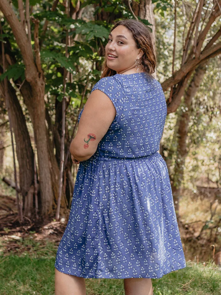 Nashville Plus Size Dress - Indigo Mix sold by Mata Traders product image thumbnail 3