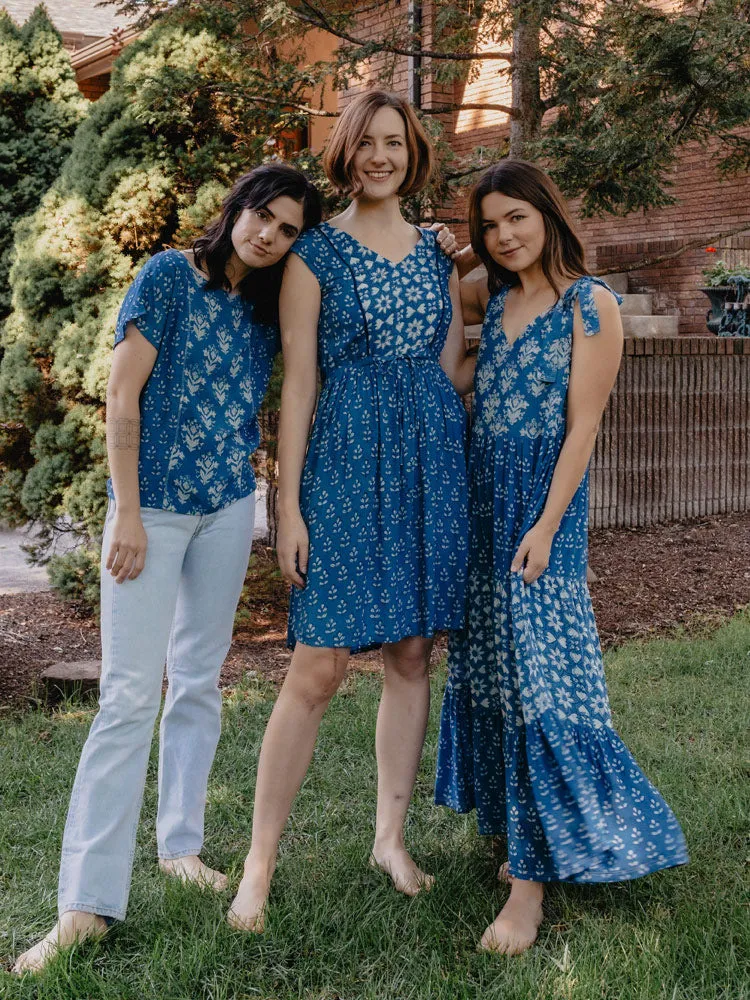 Nashville Dress - Indigo Mix sold by Mata Traders product image thumbnail 4