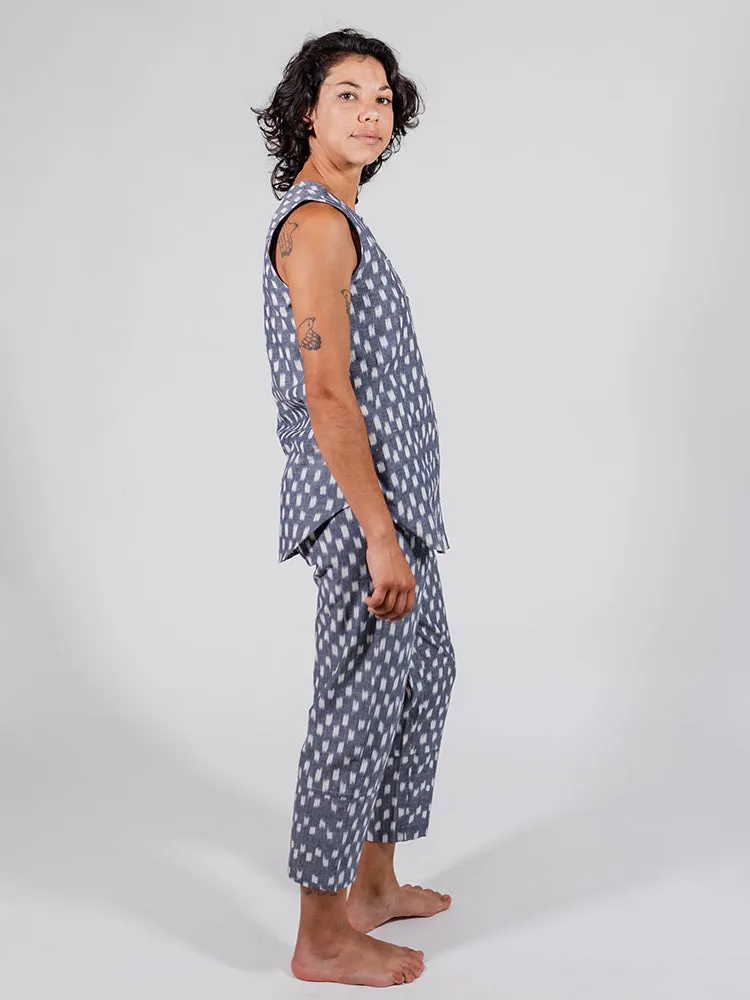 Miller Easy Pant - Blue Ikat sold by Mata Traders product image thumbnail 2