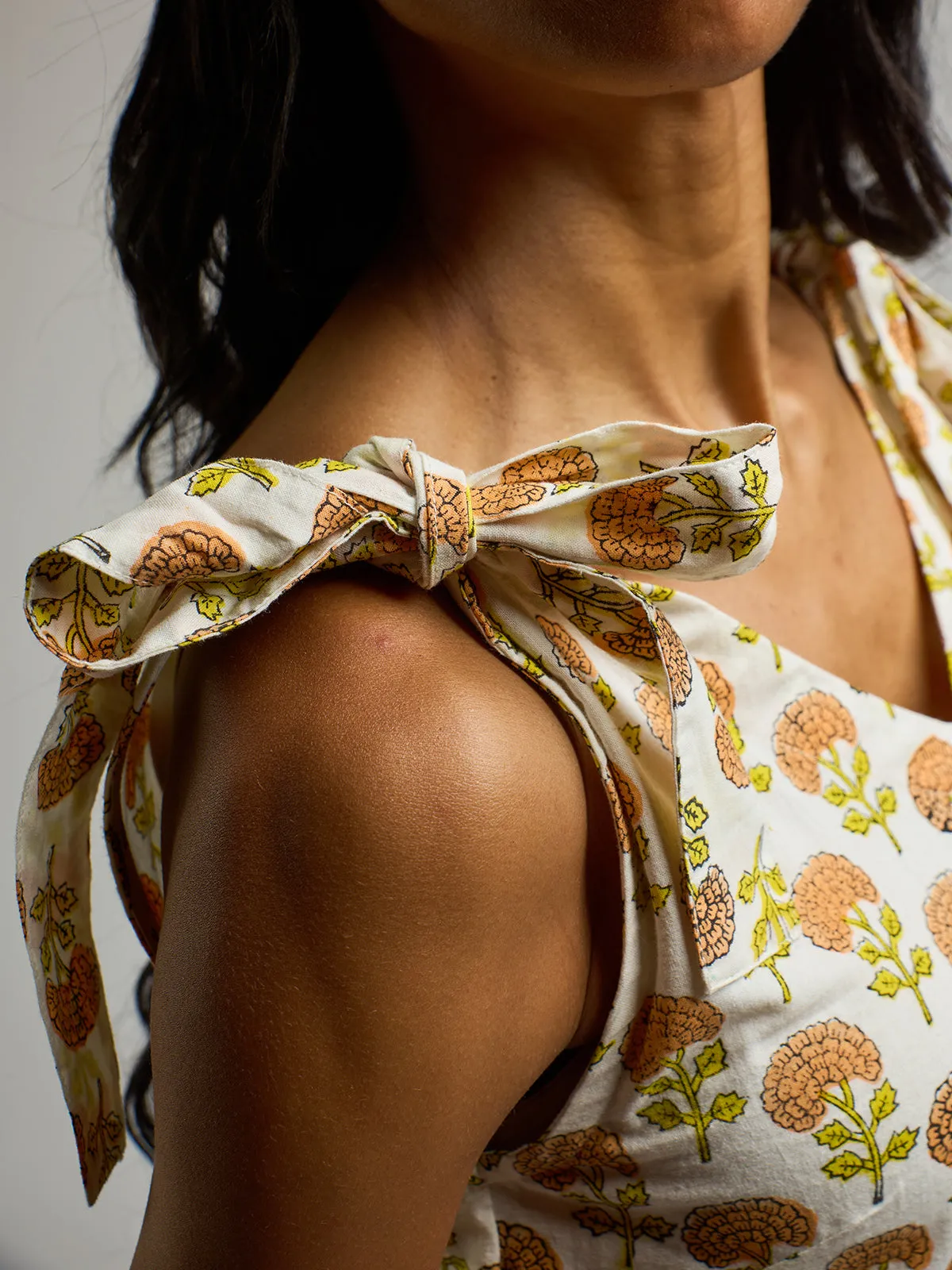 Lorelei Tiered Dress - Marigold sold by Mata Traders product image thumbnail 5