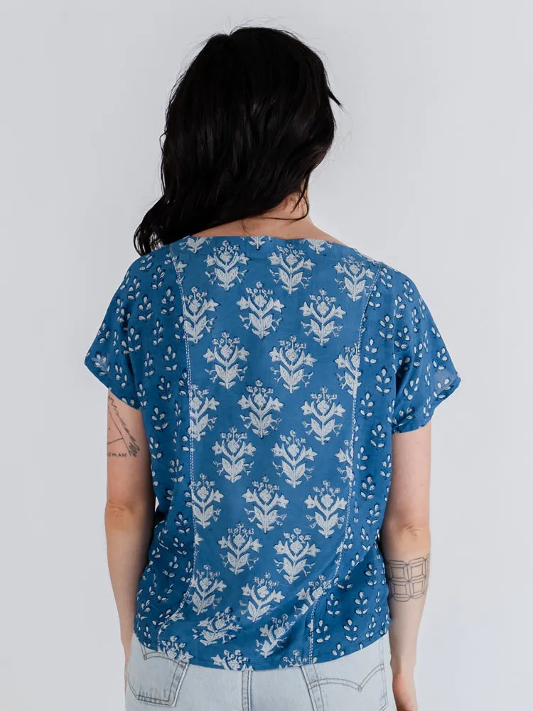 Cara Top - Indigo Mix sold by Mata Traders product image thumbnail 5