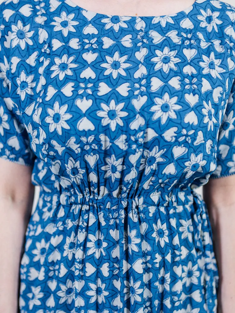 Aimee Maxi Dress - Indigo Heart Floral sold by Mata Traders product image thumbnail 4