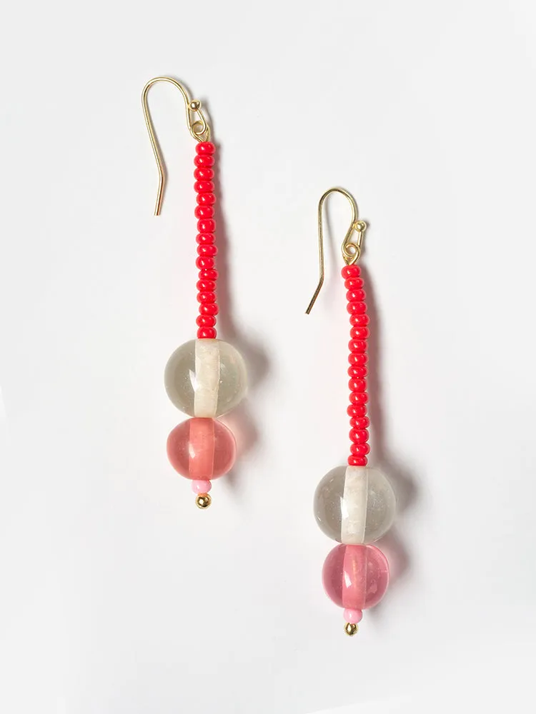 Dolly Dangle Earrings - Cherry sold by Mata Traders product image thumbnail 2