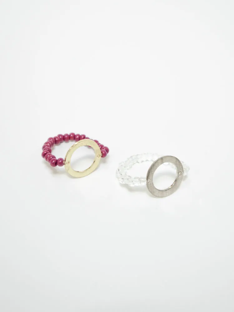 All Around Beaded Ring - Mulberry sold by Mata Traders product image thumbnail 3