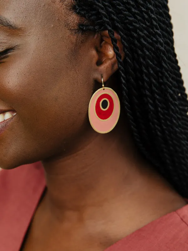 Hilma Earrings - Peppercorn sold by Mata Traders