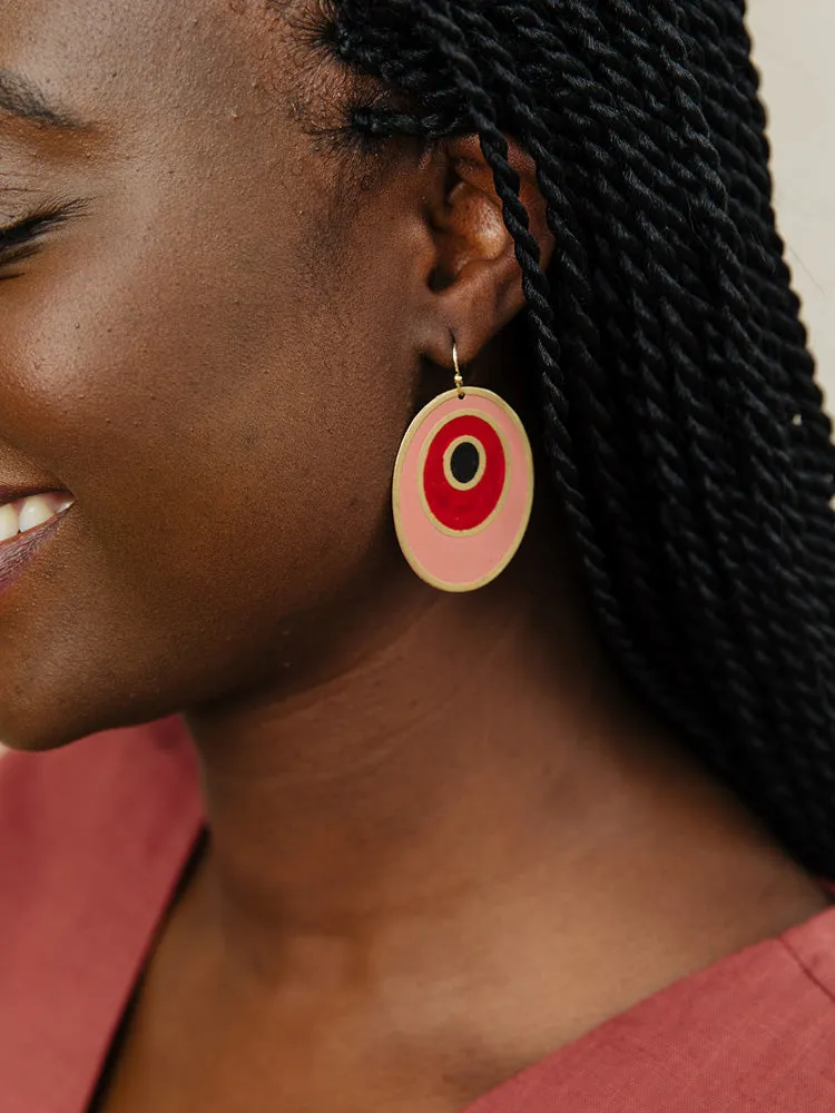 Hilma Earrings - Peppercorn sold by Mata Traders