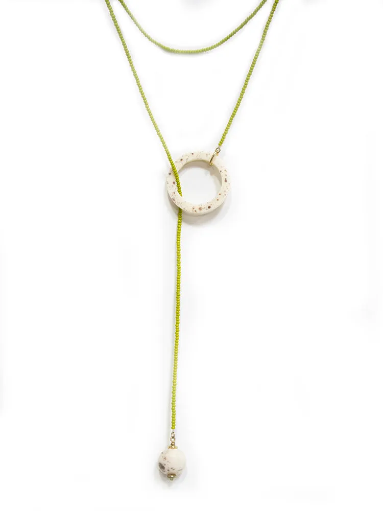 Modern Objects Necklace - Olive sold by Mata Traders product image thumbnail 3