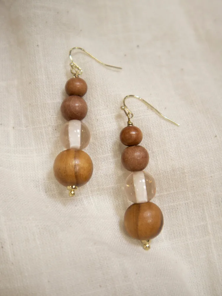 Pauline Wood Earrings - Wood sold by Mata Traders product image thumbnail 3