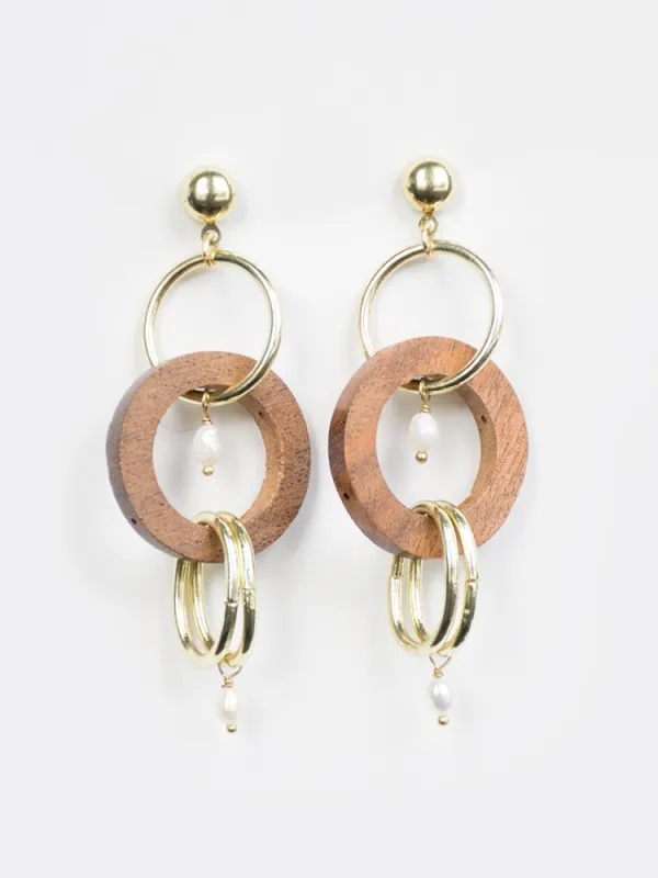 Indali Earrings - Gold sold by Mata Traders