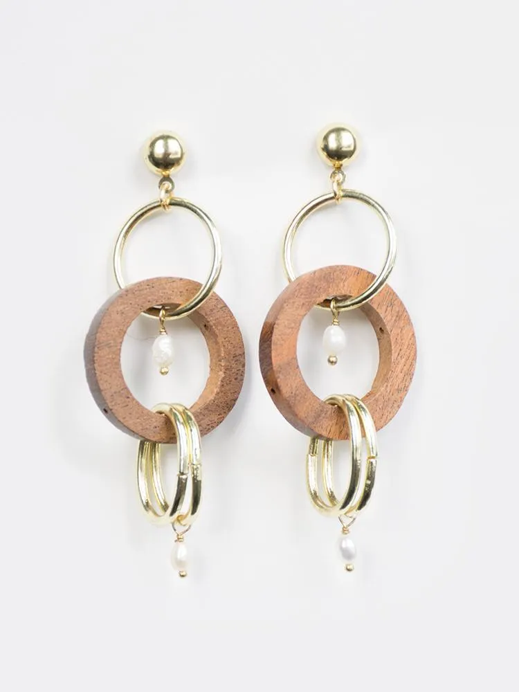 Indali Earrings - Gold sold by Mata Traders