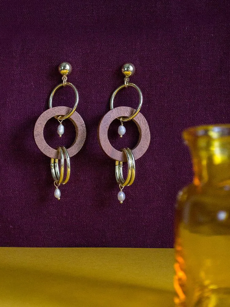 Indali Earrings - Gold sold by Mata Traders product image thumbnail 3