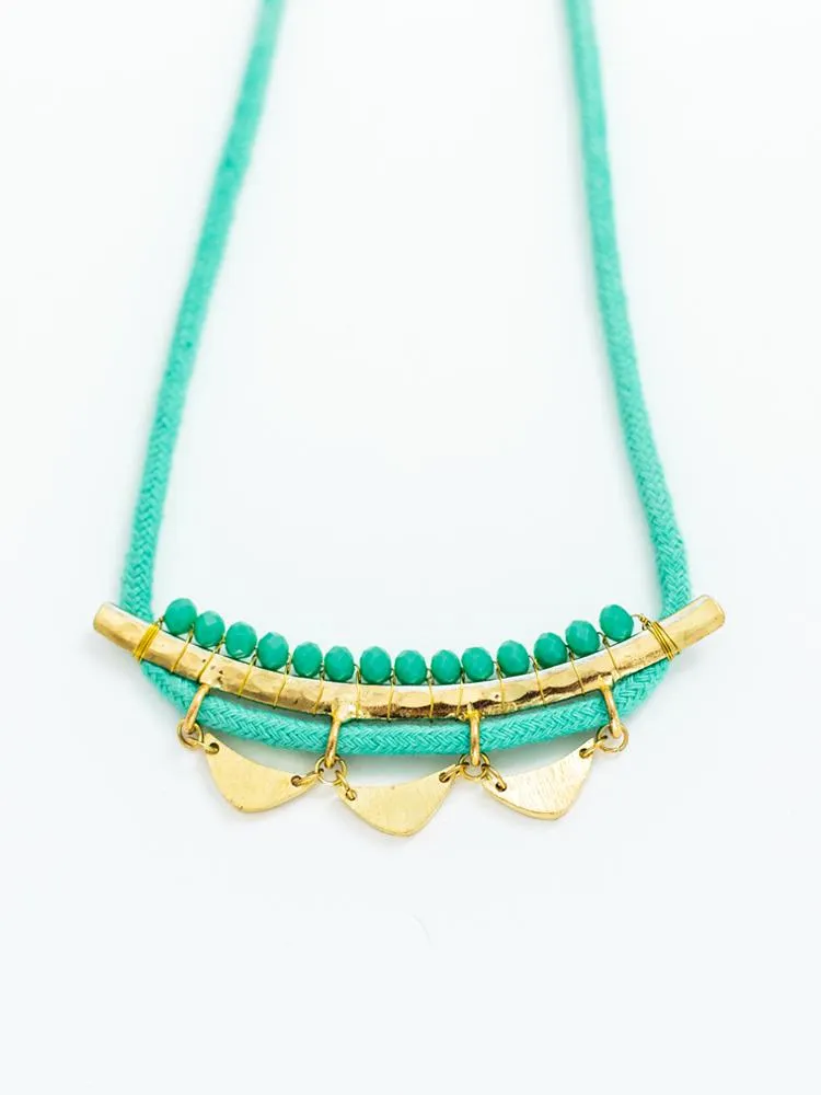 Malika Necklace - Teal sold by Mata Traders product image thumbnail 3