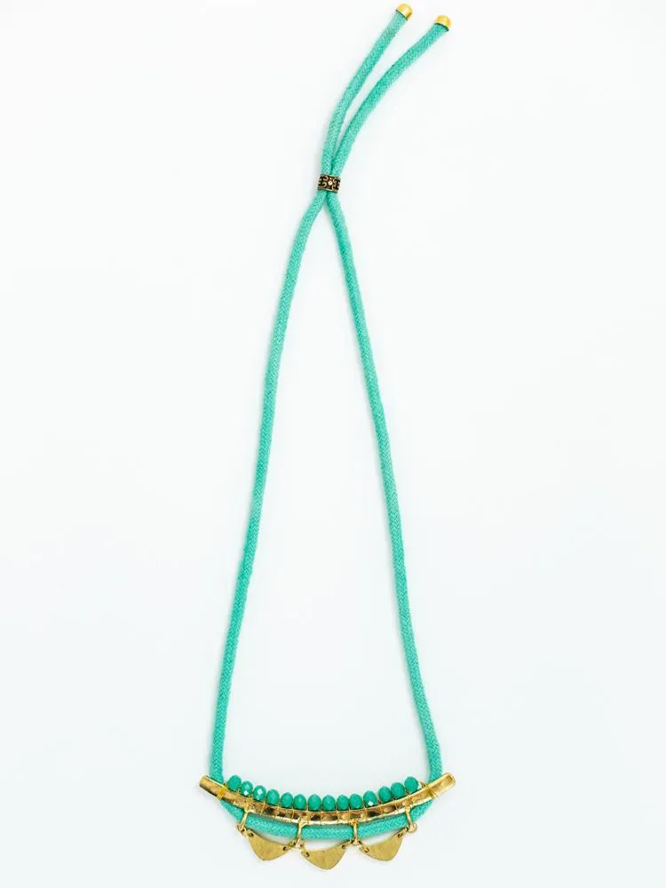 Malika Necklace - Teal sold by Mata Traders product image thumbnail 4