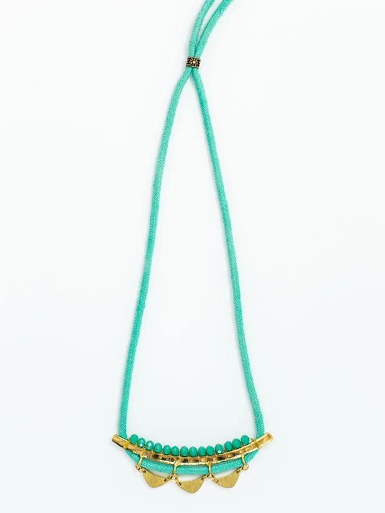 Malika Necklace - Teal sold by Mata Traders