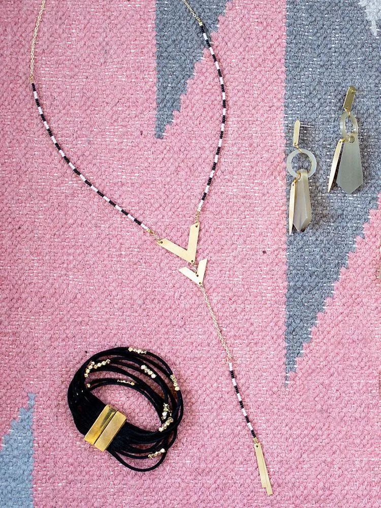 Manali Necklace - Gold sold by Mata Traders product image thumbnail 2