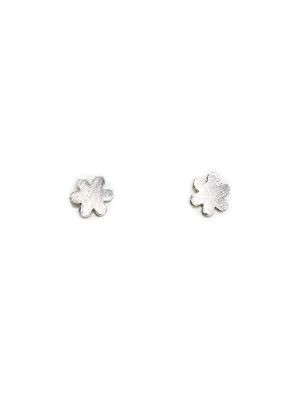 Petite Flower Studs - Silver sold by Mata Traders