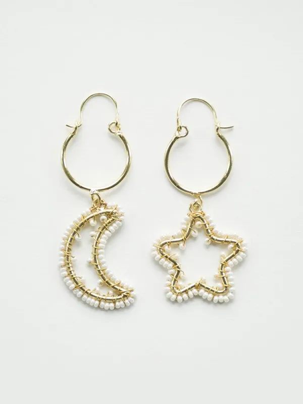 Clarabella Earrings - Gold made by Mata Traders