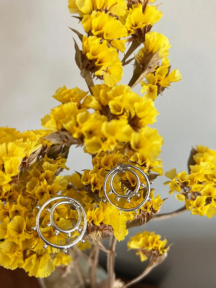 Sunburst Studs - Silver sold by Mata Traders product image thumbnail 3