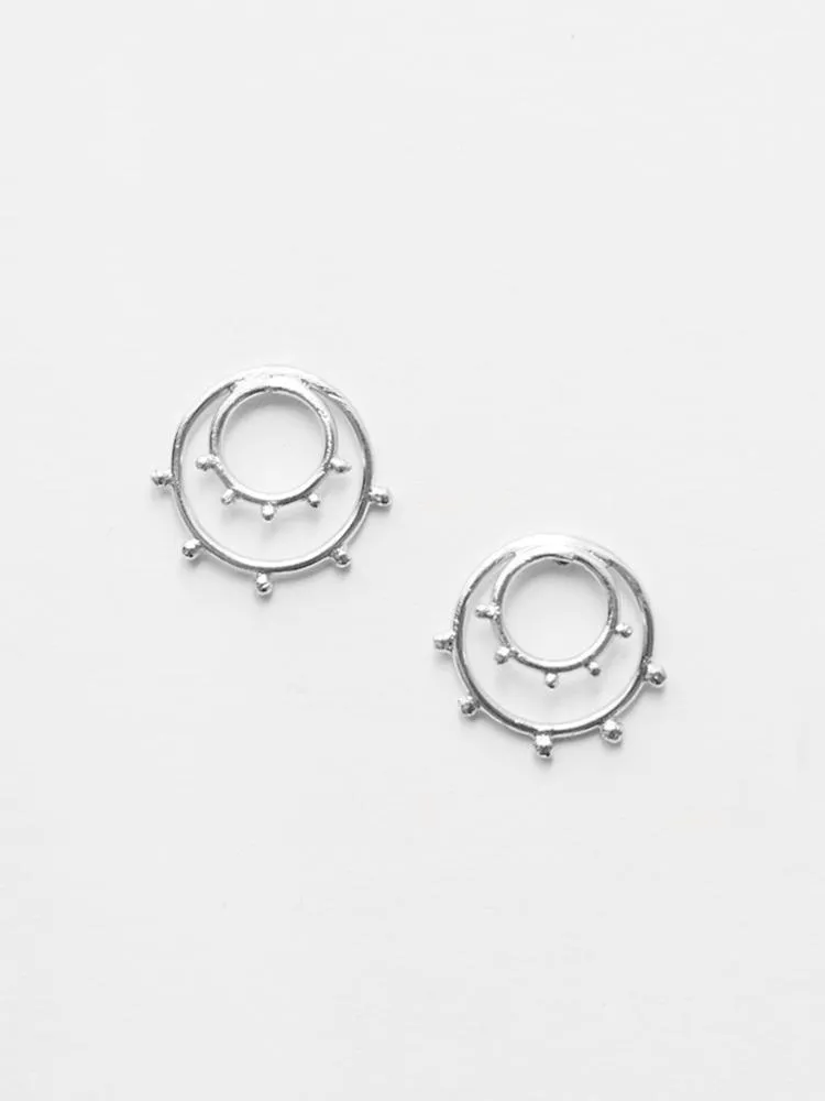 Sunburst Studs - Silver sold by Mata Traders