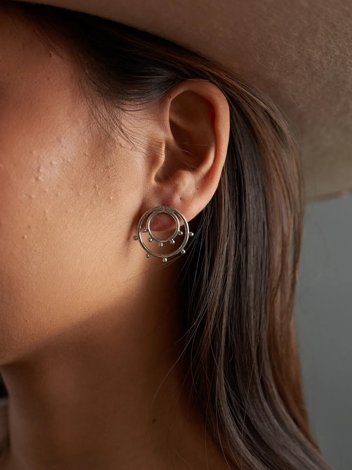 Sunburst Studs - Silver sold by Mata Traders product image thumbnail 5