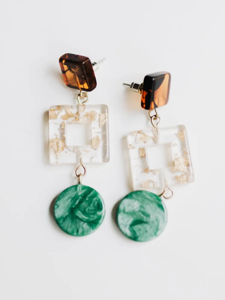 Jude Resin Earrings - Multi sold by Mata Traders product image thumbnail 3