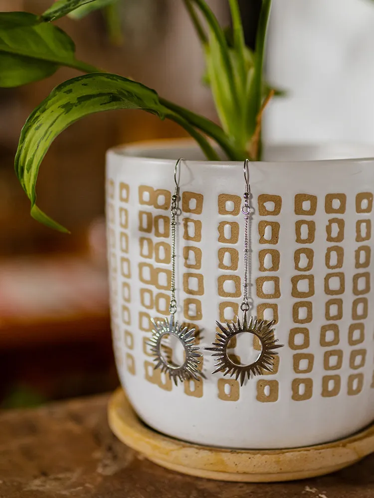 Ethereal Drop Earrings - Silver sold by Mata Traders product image thumbnail 2