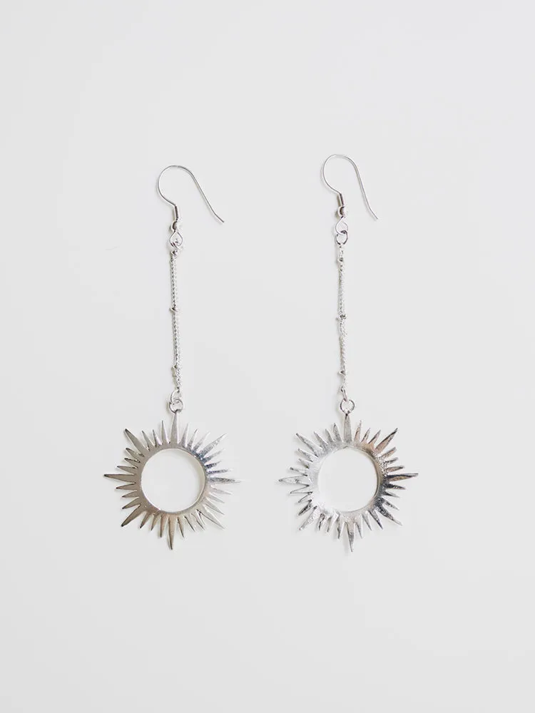 Ethereal Drop Earrings - Silver sold by Mata Traders product image thumbnail 4