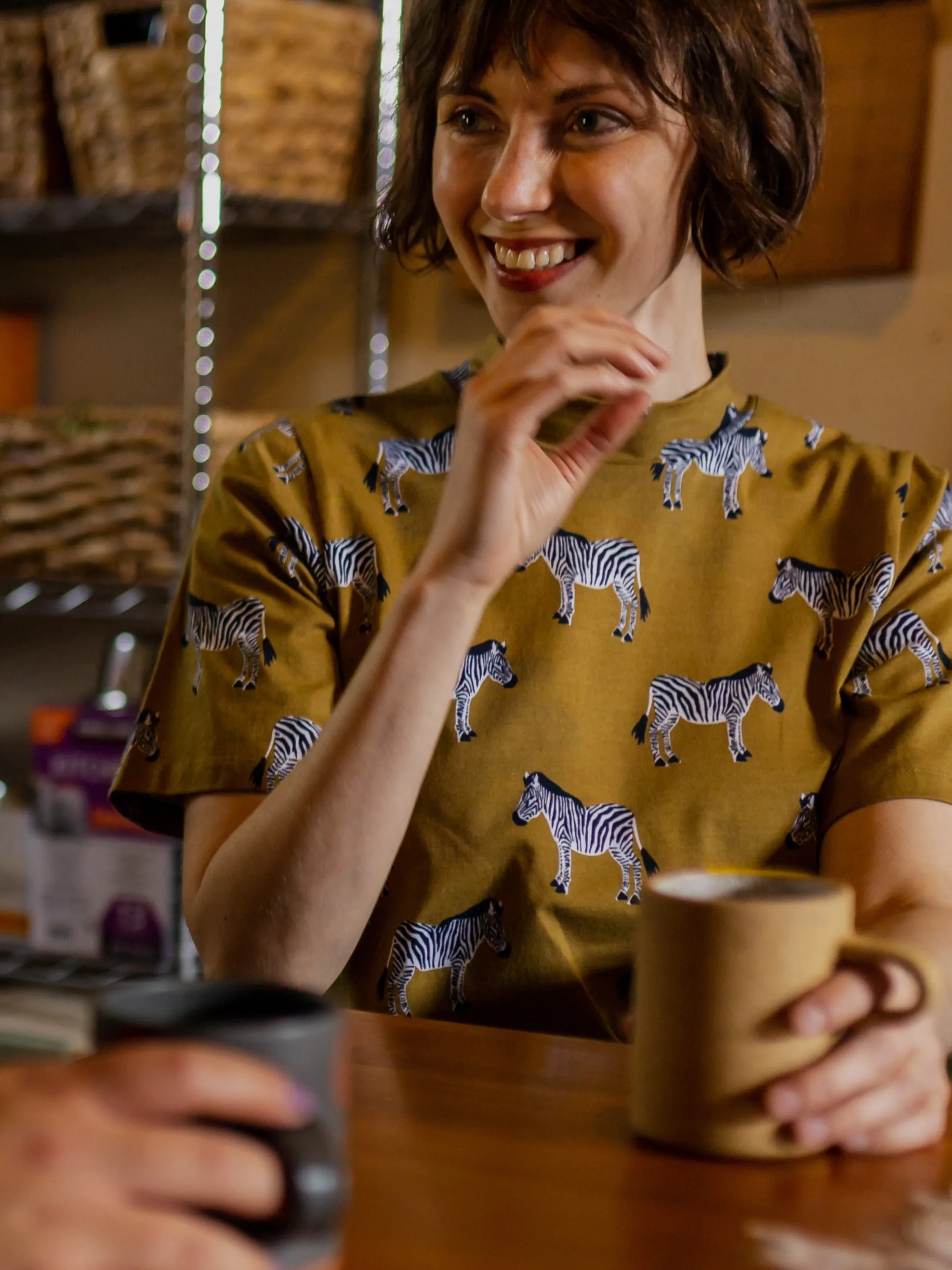 Eve Top - Zebra Green sold by Mata Traders product image thumbnail 4