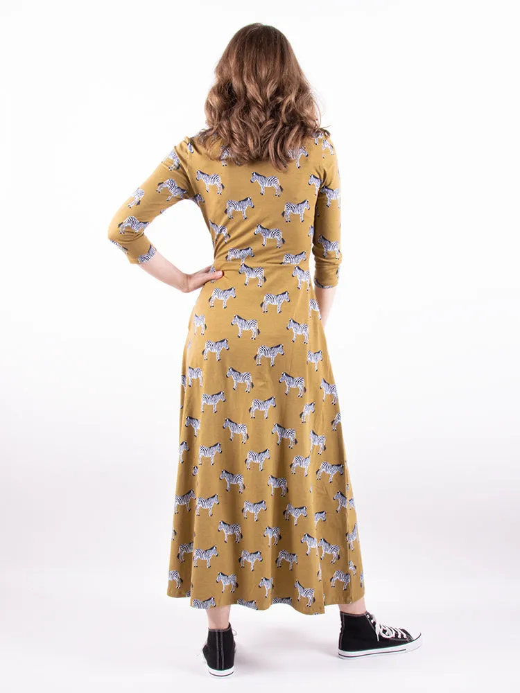 Mumbai Maxi Dress - Zebra Green sold by Mata Traders product image thumbnail 4