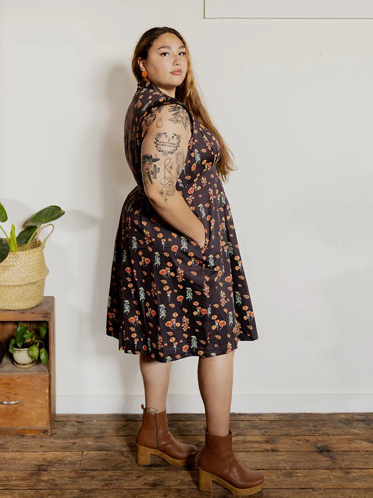 Lucille Plus Size Dress - Botanical Dusk sold by Mata Traders product image thumbnail 4