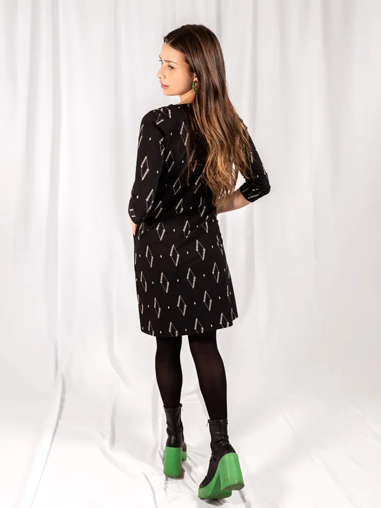 Sweet Seams Dress - Diamond Vine Black sold by Mata Traders product image thumbnail 3