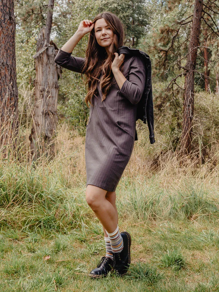 Sweet Seams Dress - Shale Rib Knit sold by Mata Traders product image thumbnail 2