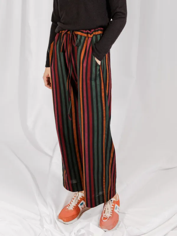 Emmy Drawstring Pant - Sunset Stripe sold by Mata Traders