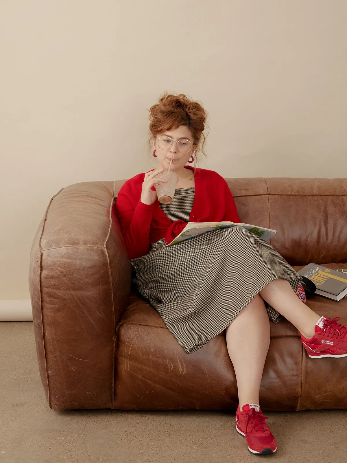 Rupi Midi Dress - Houndstooth sold by Mata Traders product image thumbnail 5