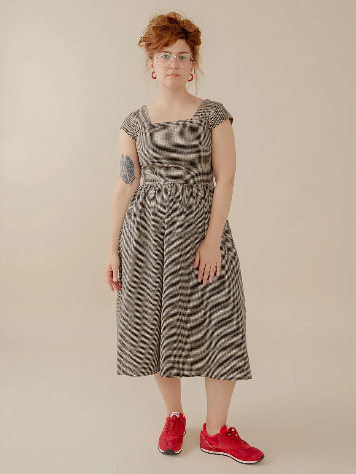 Rupi Midi Dress - Houndstooth sold by Mata Traders product image thumbnail 2