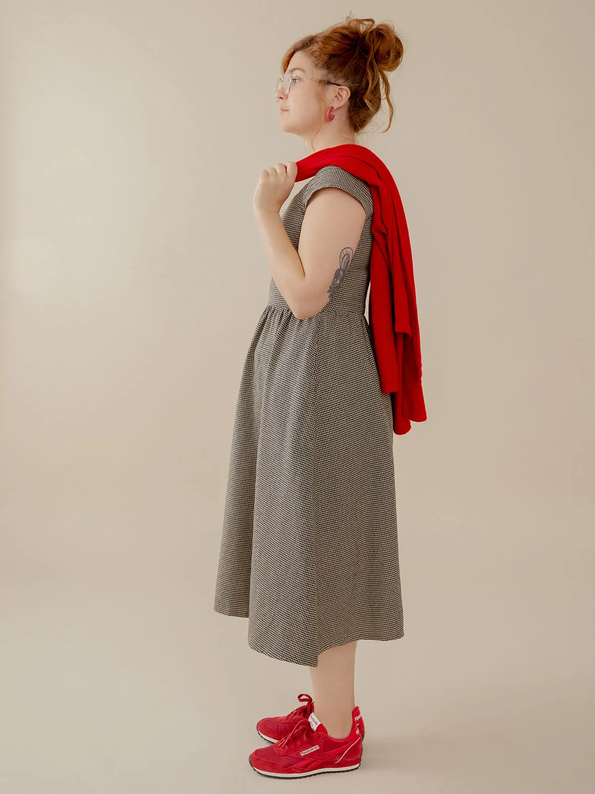 Rupi Midi Dress - Houndstooth sold by Mata Traders product image thumbnail 3