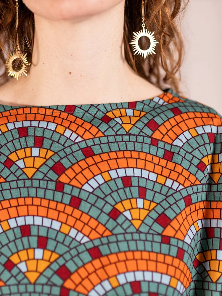 Ruth Top - Mosaic Fan sold by Mata Traders product image thumbnail 2