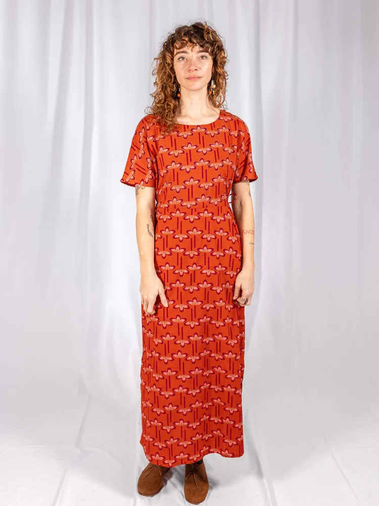 Aimee Maxi Dress - Mod Daisy Spiced Coral sold by Mata Traders product image thumbnail 2