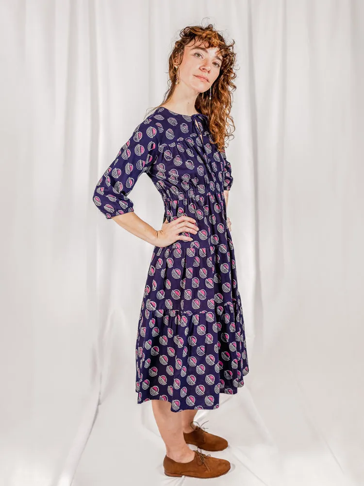 Adriana Dress - Deco Blue sold by Mata Traders product image thumbnail 5