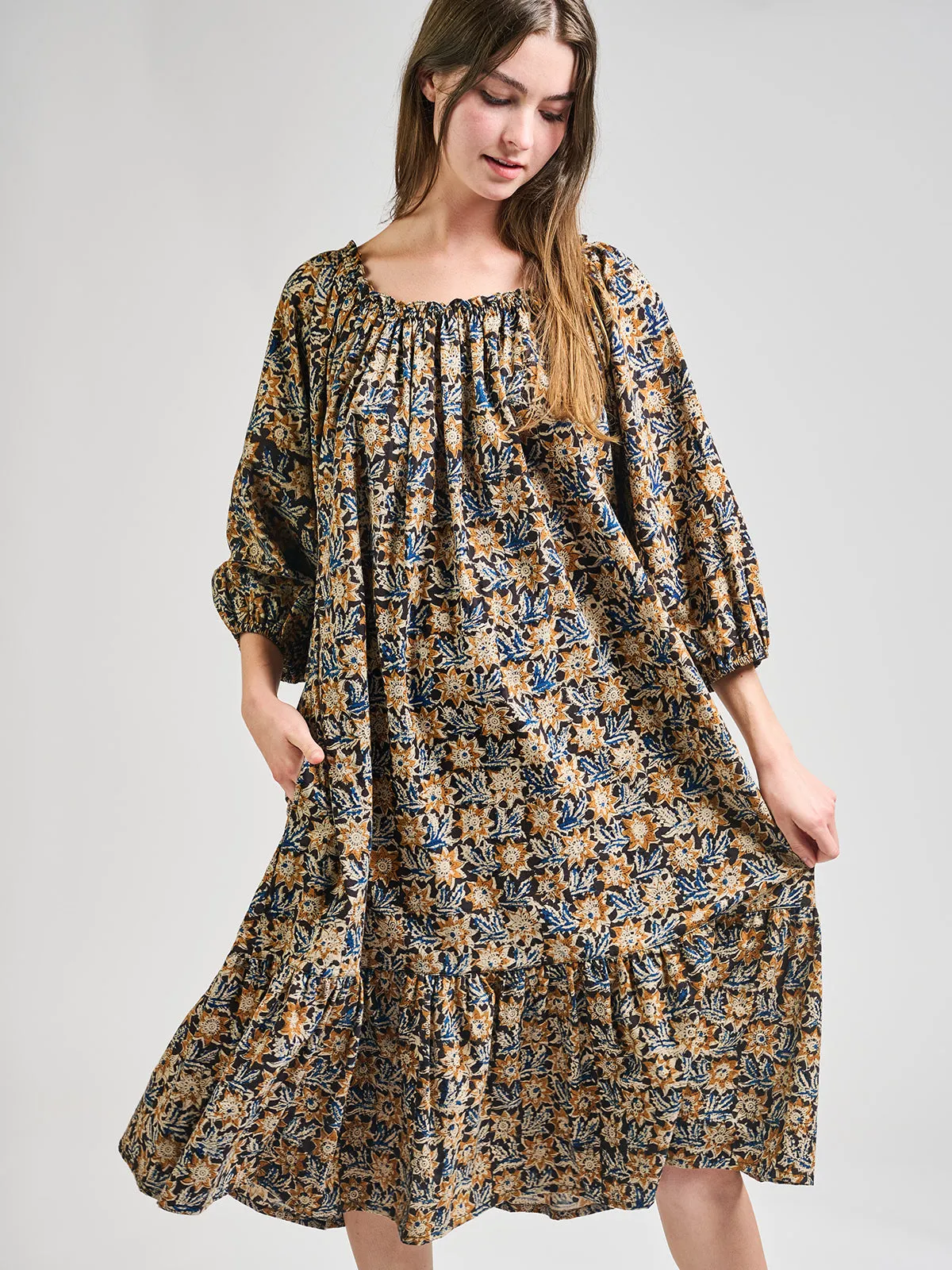 Marnie Dress - Sunflower Black sold by Mata Traders product image thumbnail 4