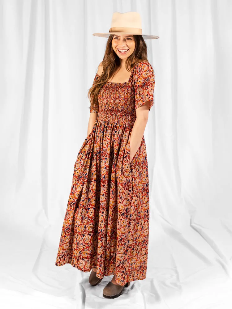 Teddy Midi Dress - Ruby Floral sold by Mata Traders product image thumbnail 3