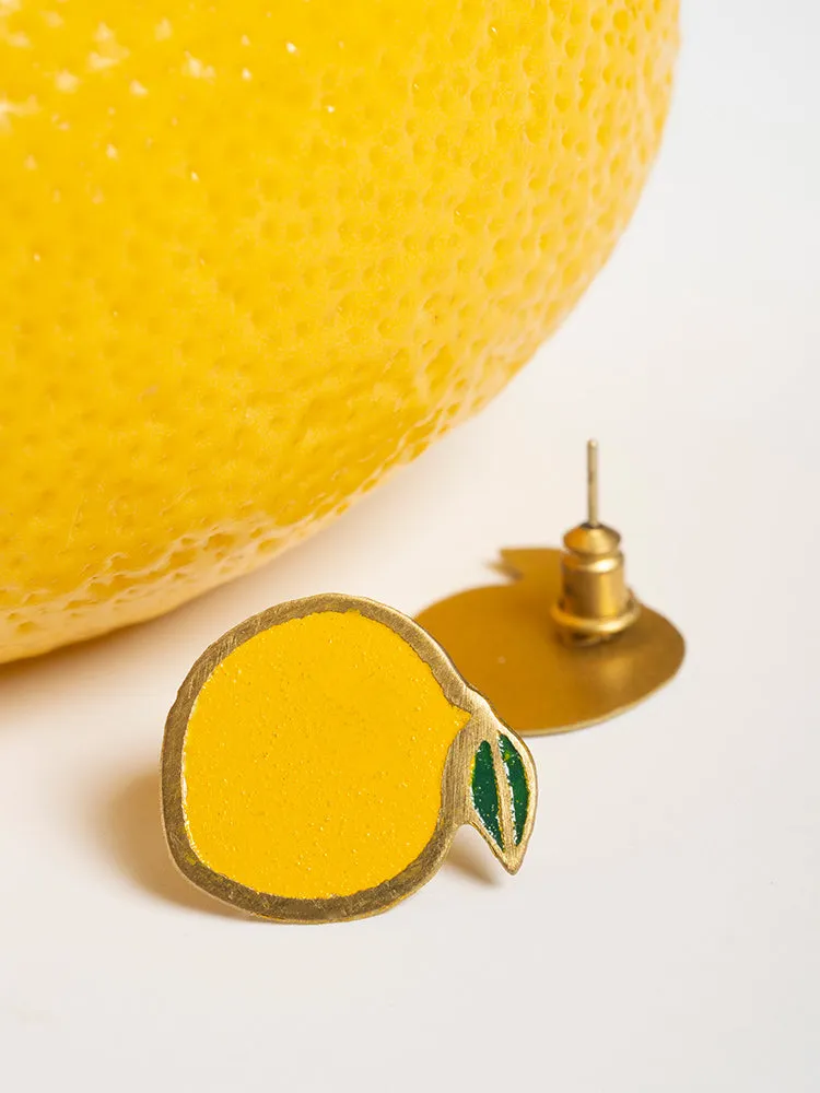 Lemon Studs - Gold sold by Mata Traders