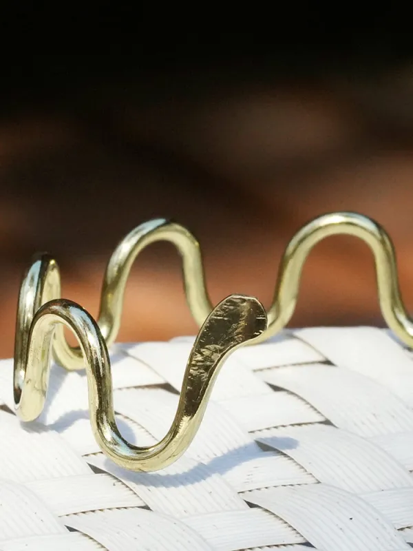 Curvy Cuff - Gold sold by Mata Traders