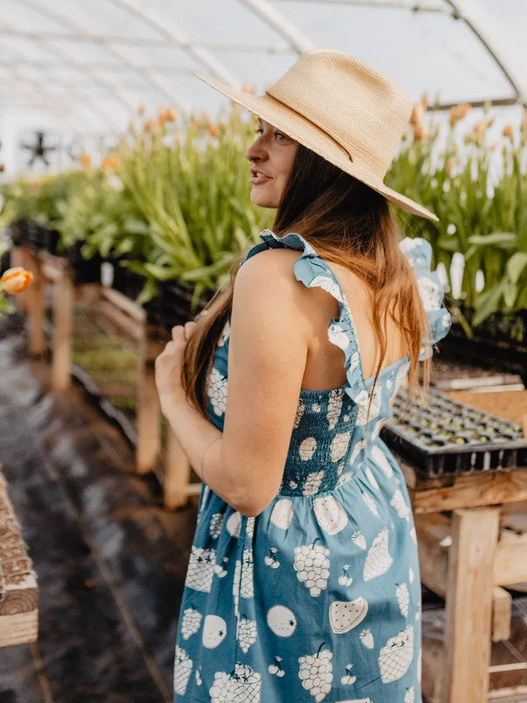 Ruffle Strap Dress - Fruity Blue sold by Mata Traders product image thumbnail 2