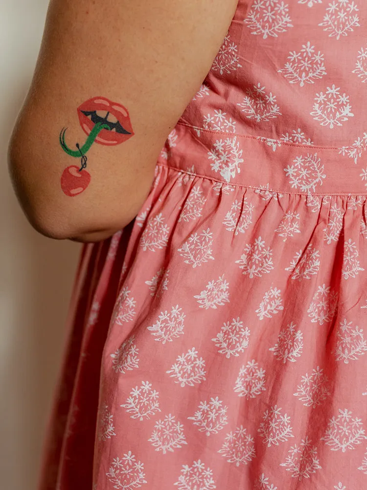 Melody Plus Size Midi Dress - Floral Stamp Rose sold by Mata Traders product image thumbnail 3