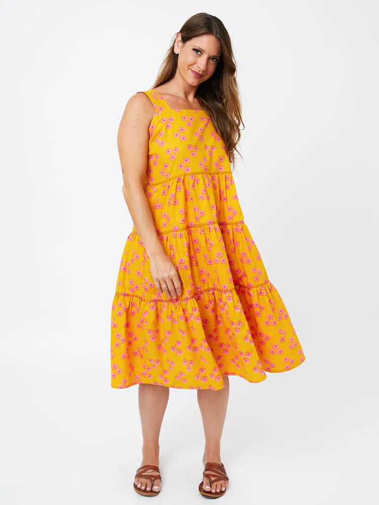 Willa Tiered Dress - Floral Trio Marmalade sold by Mata Traders product image thumbnail 3