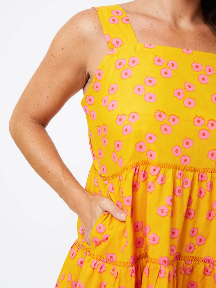 Willa Tiered Dress - Floral Trio Marmalade sold by Mata Traders product image thumbnail 4