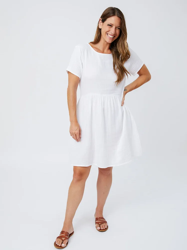 Serenade Dress - White Gauze sold by Mata Traders product image thumbnail 2
